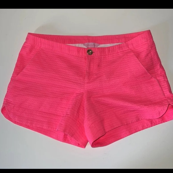 Lilly Pulitzer Callahan Shorts HOT pink excellent condition size 00 PRICE FIRM - Picture 6 of 10